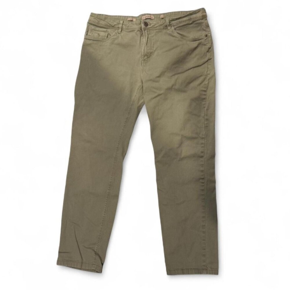 J. Hart & Bros. khaki slim fit trousers